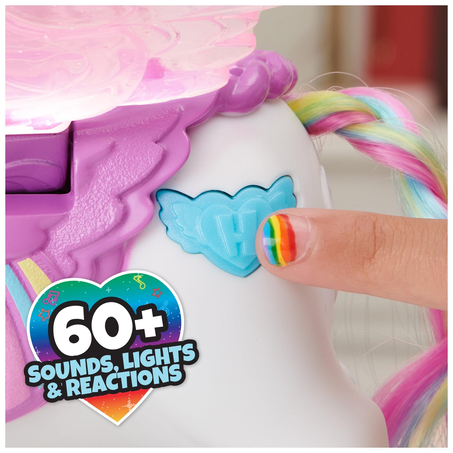 Hatchimals Colleggtibles, Hatchicorn Unicorn Toy With Flapping Wings, Over 60 Lights & Sounds, 2 Exclusive Babies, Kids Toys For Girls Ages 5 And Up