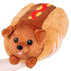 Squishable Mini Dachshund Hot Dog Plush, 7" Brown Polyester Toy, Model 841024111620