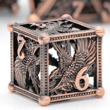 HNCCESG D&D Dice, Dungeons and Dragons Metal Dice Set of 7PC,DND Dice Eagle Design with Role Playing D and D Starter Dice for RP