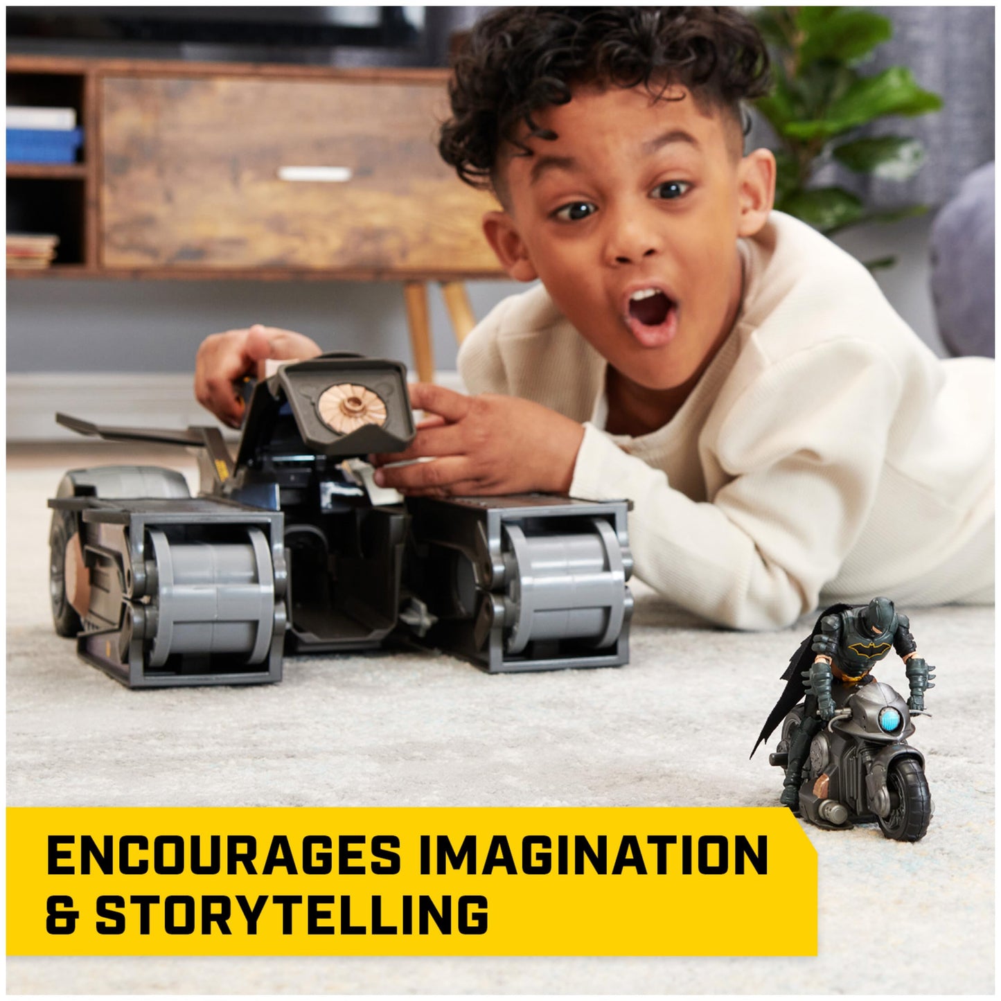 Dc Comics, Batman, Gotham City Guardian Playset, 4-In-1 Transformation, Batman Figure, Lights & 40+ Sounds, Kids Toy For Boys & Girls Ages 5+