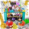 Metallic Slime Kit for Girls Glimmer Crunchy Galaxy Slime Making Kit for Girls Boys 3-12 Glow in The Dark DIY Slime Kit with Add-ins Foam Balls Charms Glitters Party Favors Gift Toys for Kids