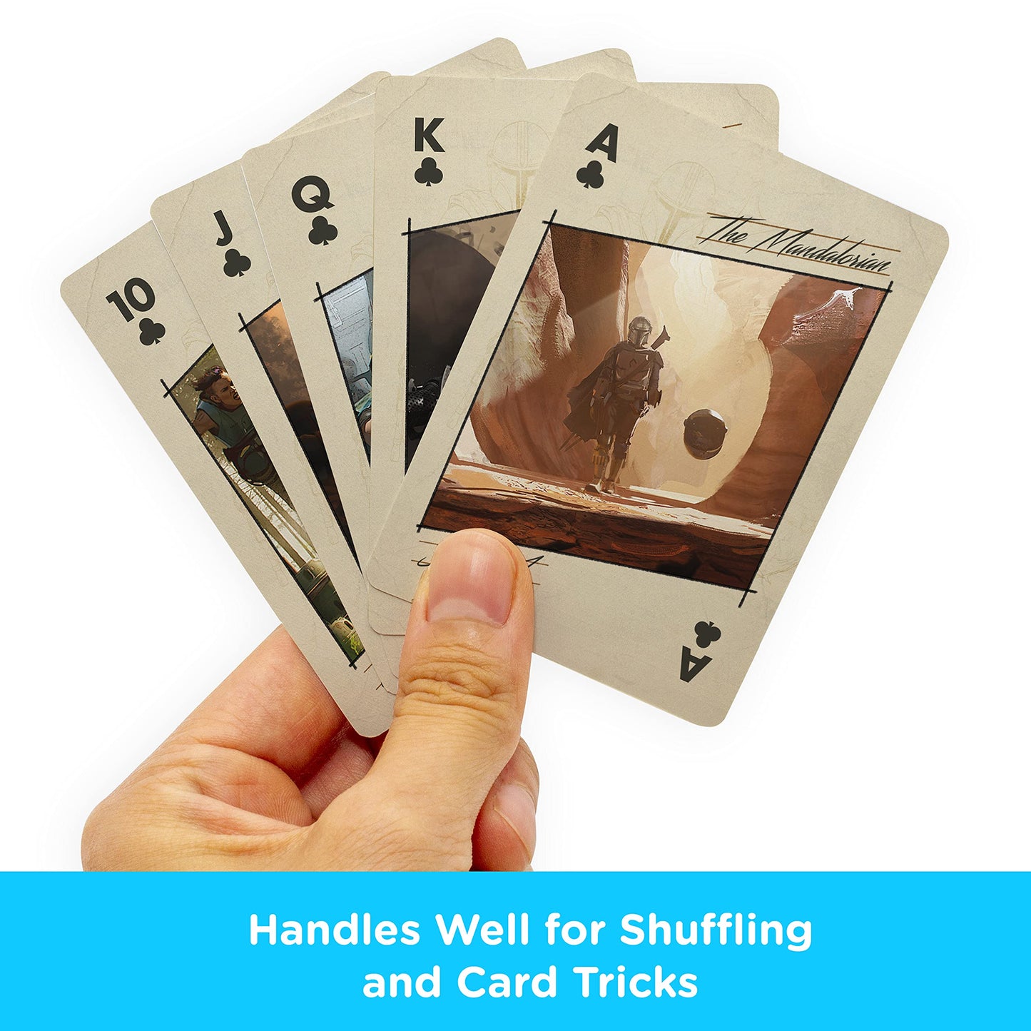 Aquarius Star Wars Playing Cards - Art Of The Mandalorian Themed Deck Of Cards For Your Favorite Card Games - Officially Licensed Star Wars Merchandise & Collectibles