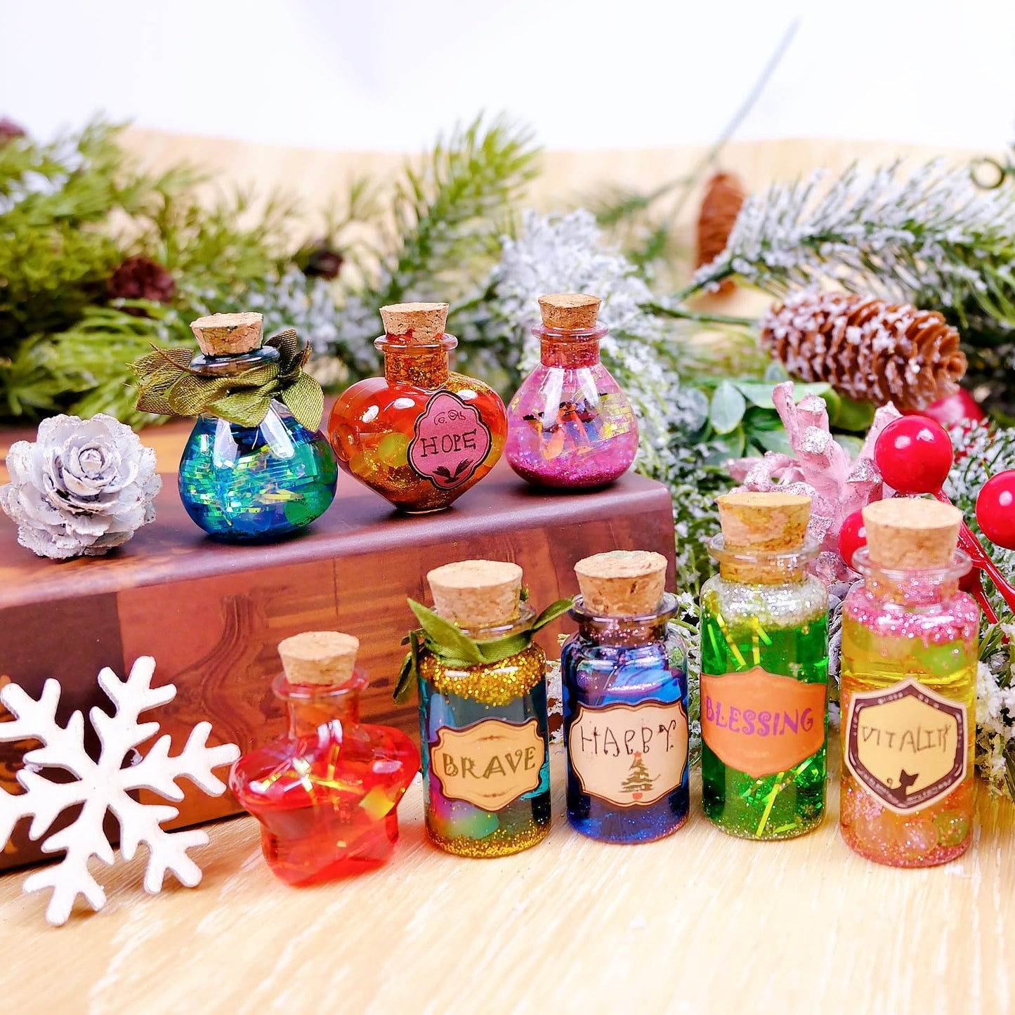 Fomomdi Diy Wizard Potions Kit For Kids, Magic Mix 20 Bottles Fairy Magic Potions, Holiday Art Craft Decoration Birthday Gift Fo