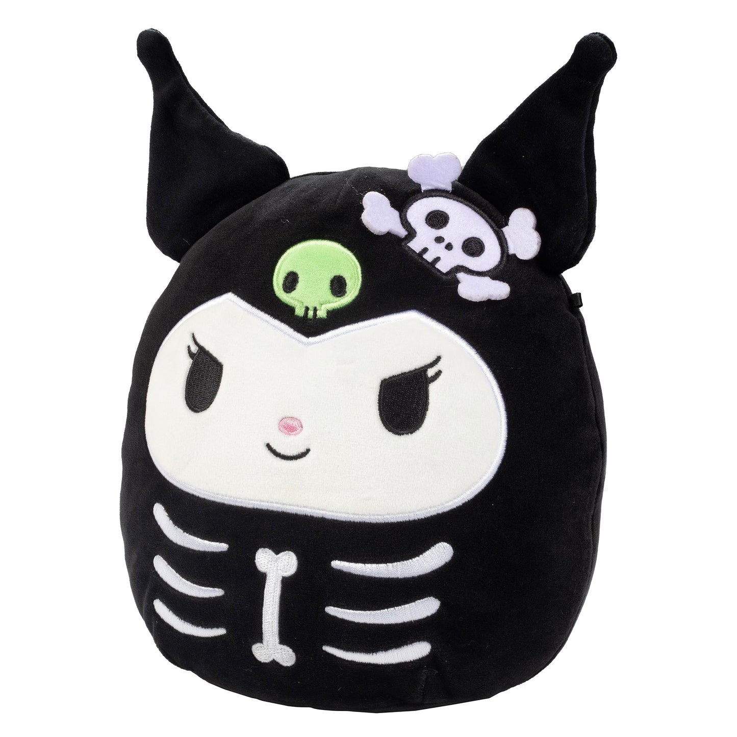 Squishmallows 8' Skeleton Kuromi - Officially Licensed Kellytoy Halloween Sanrio Plush - Collectible Soft & Squishy Stuffed Animal Toy - Add To Your Squad - Gift For Kids, Girls & Boys - 8 Inch