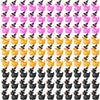 Simgoing 100 Pcs Mini Resin Duck With Hat Halloween Tiny Duck Figurines Resin Ducks Bulk Multicolor Mini Ducks Miniature For Gar
