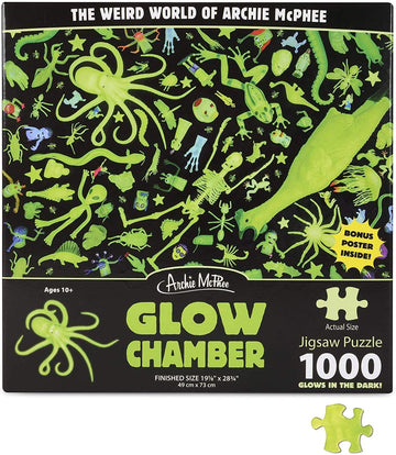 Archie McPhee Glow Chamber Puzzle - Multi-colored Cardboard, One Size, Model 12925