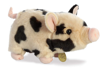 Aurora® Miyoni® Tots Pot-Bellied Piglet Stuffed Animal, 11" Pink, Lifelike Detail, Cherished Companionship, Model 26357