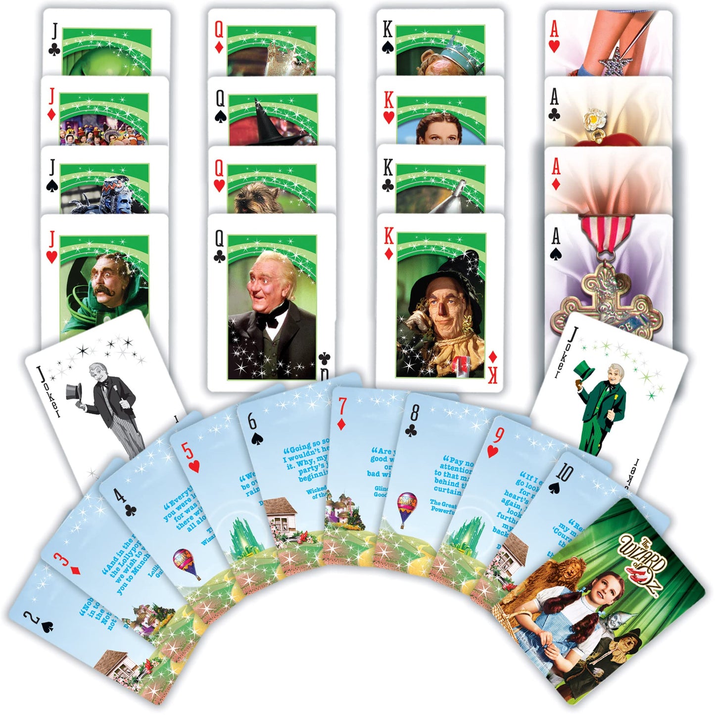 Masterpieces Officially Licensed Wizard Of Playing Cards - 54 Card Deck For Adults
