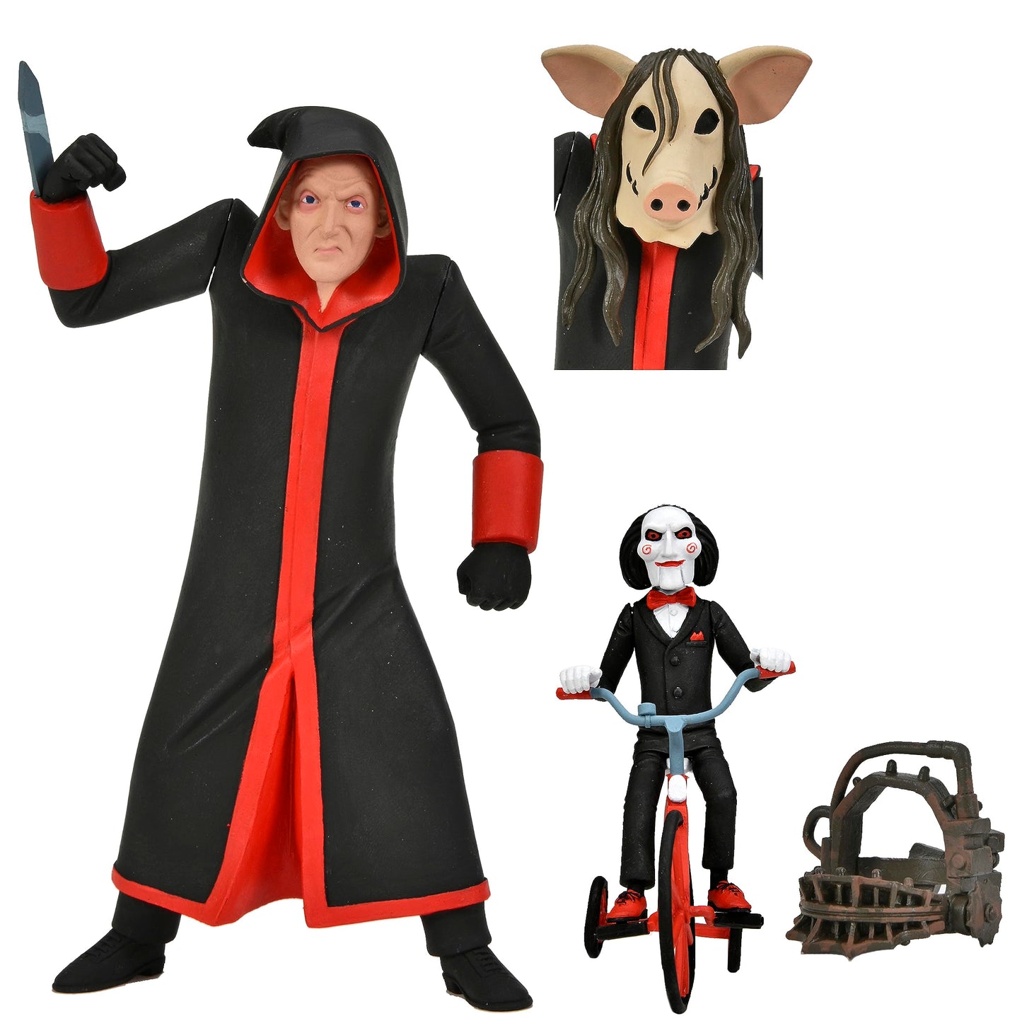 NECA - Saw - Toony Terrors - Jigsaw Killer & Billy 6In Af Box Set-New