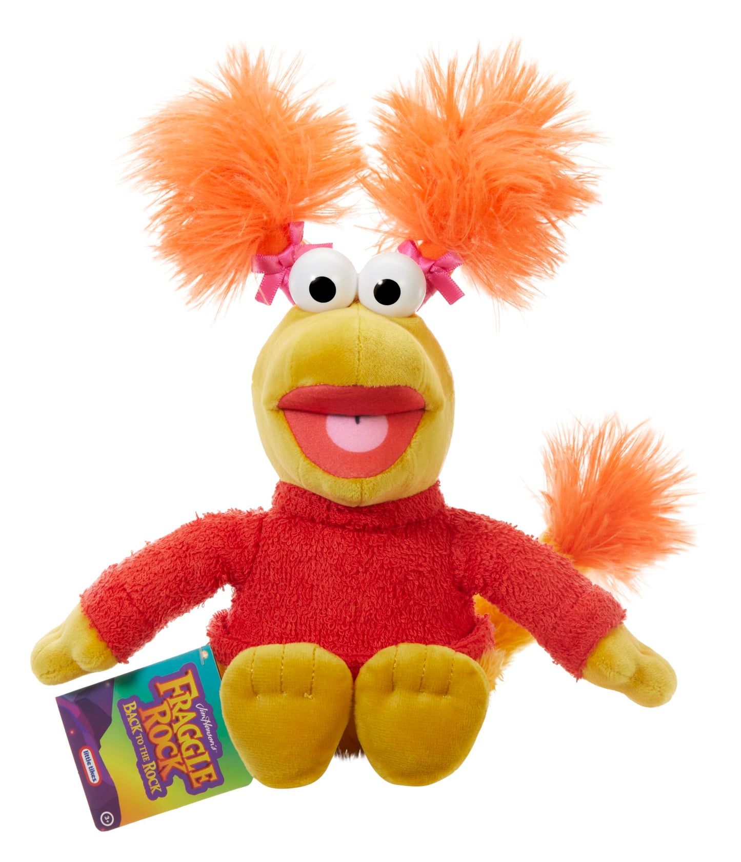 Little Tikes Fraggle Rock Plush Toy, 10” Red Polyester Doll for Kids, Ages 3+, Model 640889
