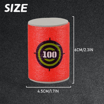 Ekind 12 Pcs Foam Can Target Compatible For Nerf Elite Series Blasters & Target Games