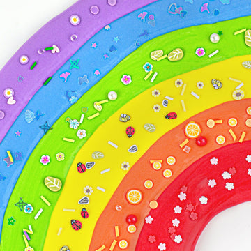 6 Pack Butter Slime Kit, Rainbow Slime For Kids, With Flower Slime Charms & Add-Ins, Slime Party Favors Sensory Toys, Holiday Bi