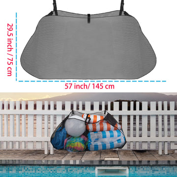 Pool Float Storage Mesh Bag, Pool Float Net Organizer For Pool Inflatable Balls Toys, Floats Ring, Pool Noodles Rafts And Pool A