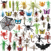 Doitem Insect Bug Toy Figures For Kids, 45Pack Realistic Insects Toy For Kid Colorful Assorted Play Bug For Children Toddler Education Insect Themed Party Gift For Halloween Filler Cupcake Topper