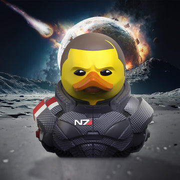 TUBBZ Boxed Edition Male Commander Shepard Collectible Vinyl Rubber Duck Figure - Official Mass Effect Merchandise - Sci-Fi Acti