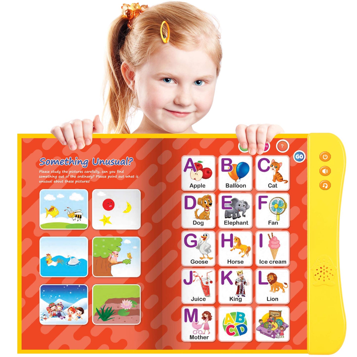 Abc Learning For Toddlers Sound Book, Ideal For Learning & Education Toys, Speech Therapy Toys, Preschool Learning Toys, 8 Page
