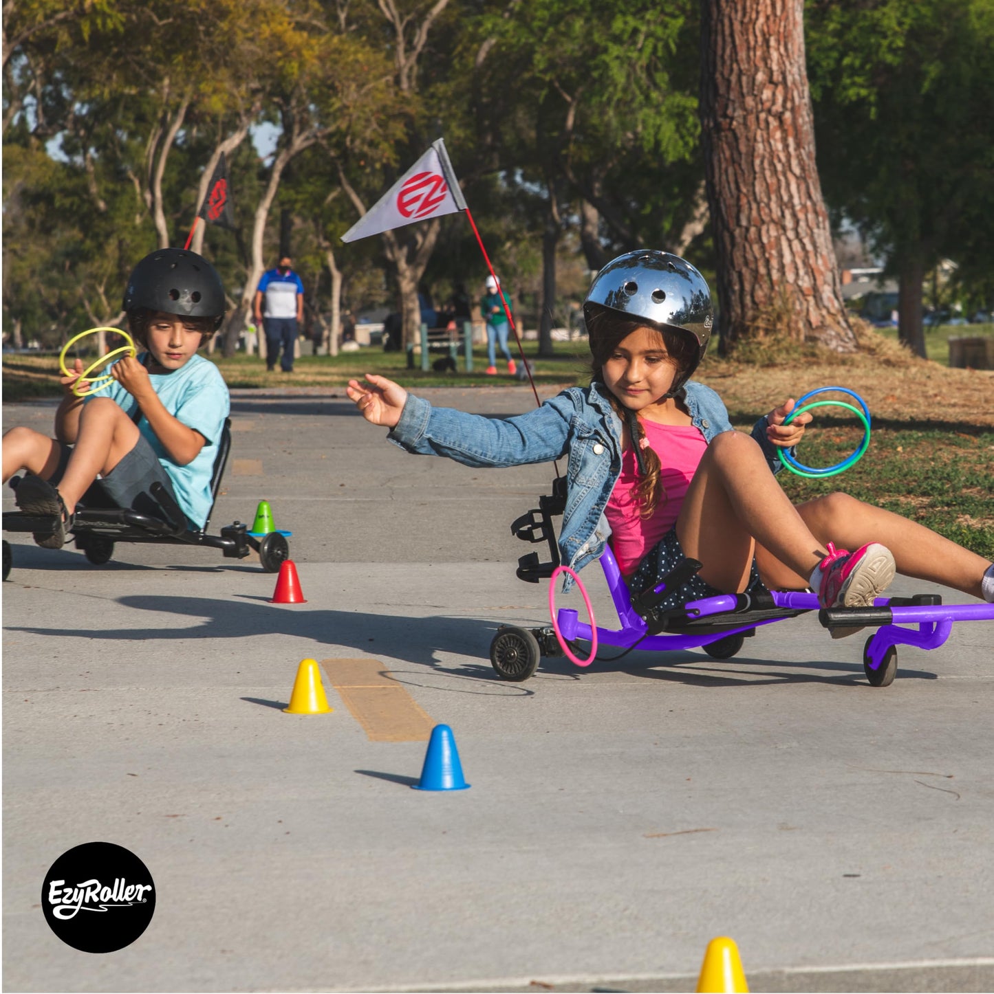 Ezyroller New Drifter-X Ride On Toy For Ages 6 And Older, Up To 150Lbs.- Purple