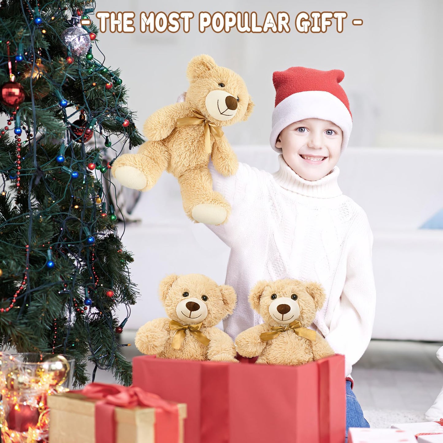 Maogolan 9 Pack Teddy Bears Bulk For Baby Shower, 14 '' Small Teddy Bear Plush Toy, Mini Stuffed Bears Bulk For Kids Girlfriend,