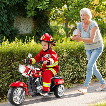 Costzon Kids Motorcycle, 6V Battery Powered Ride On Chopper Motorcycle W/Horn, Headlight, 3-Wheel Stable Ride On Toys, Electric