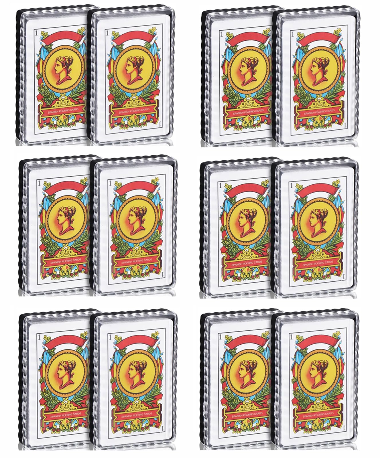 Spanish Playing Cards Cartas Espaolas, Baraja Espaola, Briscas Cards Puerto Rico, Mexican Plastico Spanish Cards (With Playing C