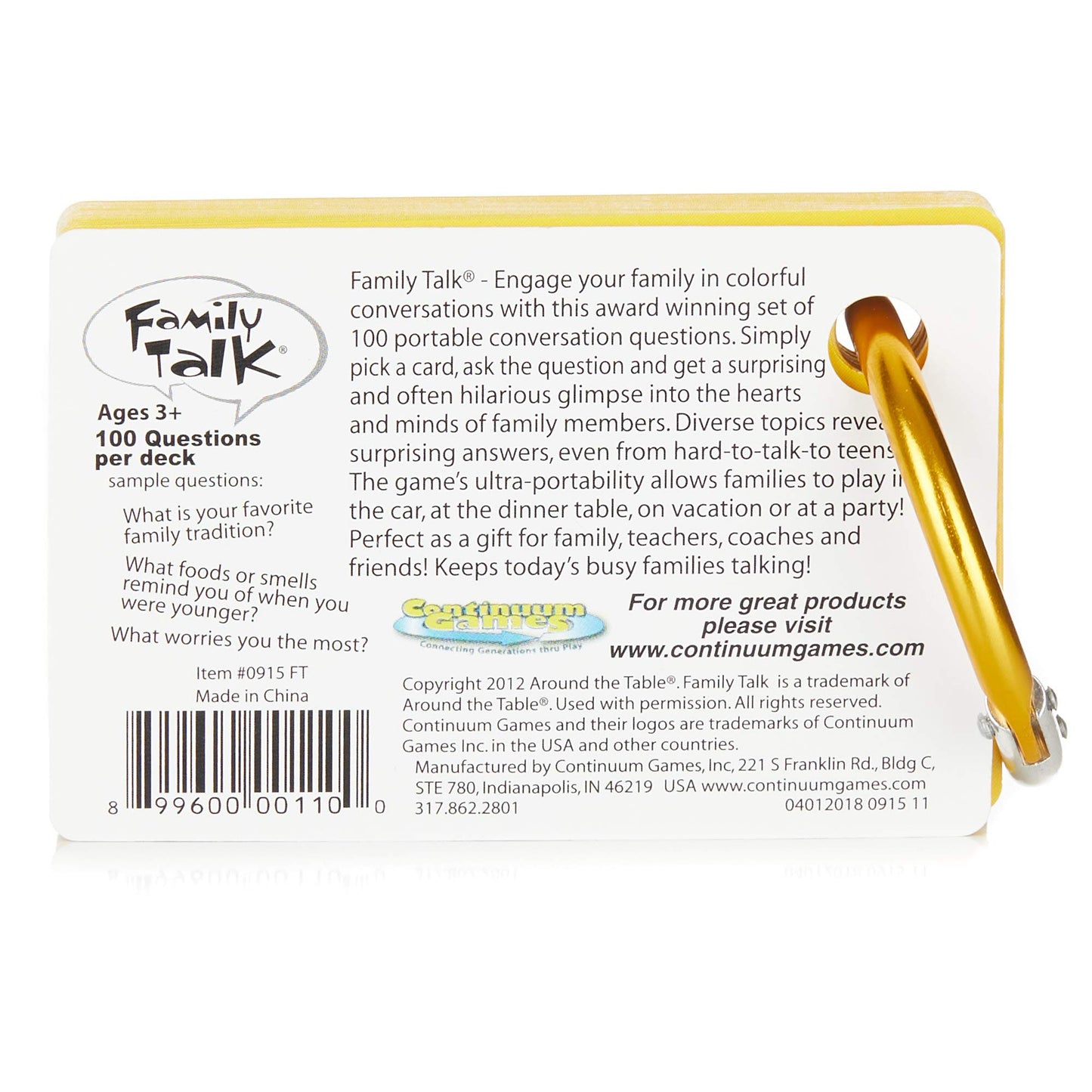 Around The Table Games Family Talk Meaningful Conversation Starters And Car Travel Game