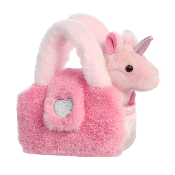 Aurora® Fashionable Fancy Pals™ Plushy Pink™ Stuffed Animal - On-The-Go Companions - Stylish Accessories - 6 Inches