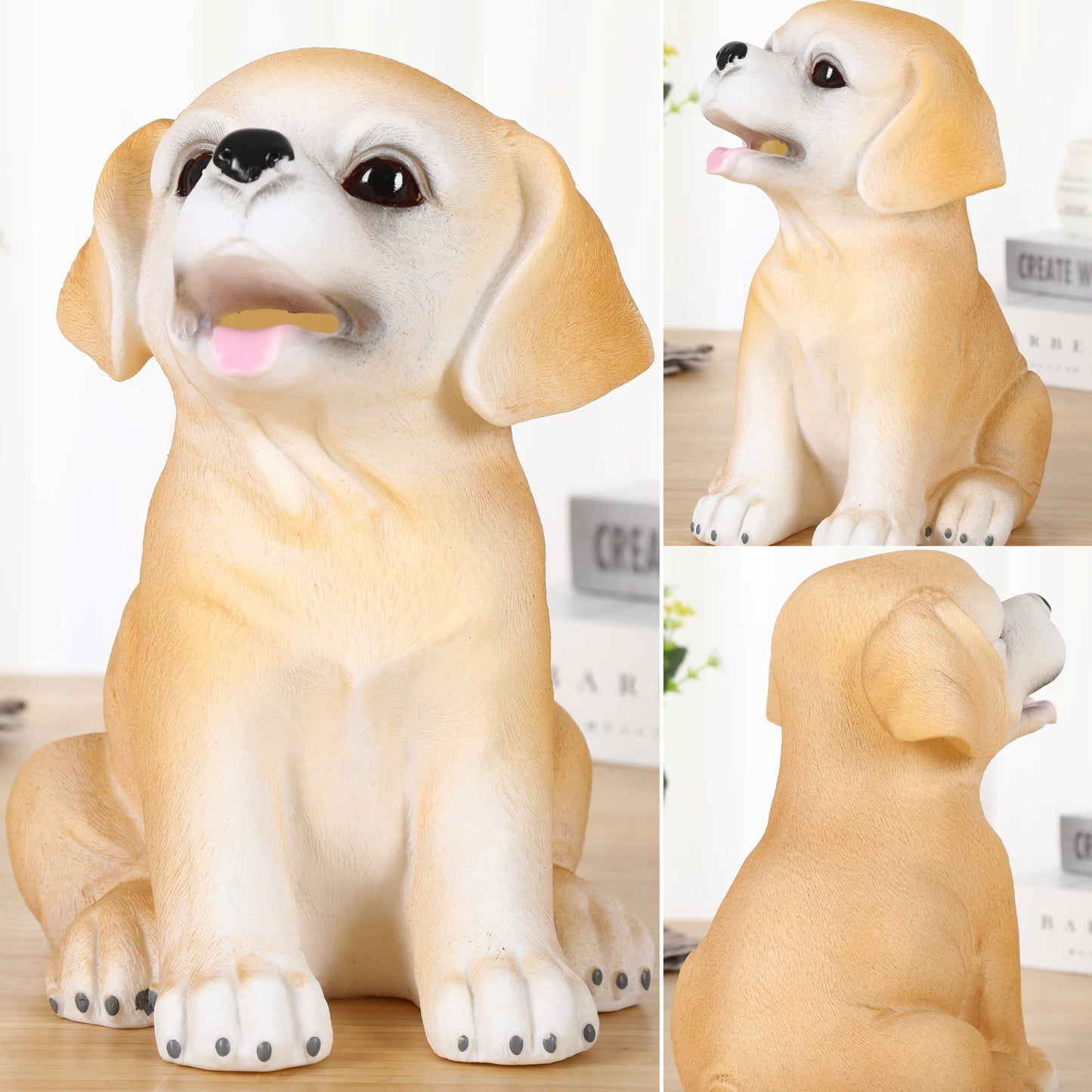 H&W Labrador Dog Coin Money Bank, Shatterproof Dog Piggy Bank, Creative Money Bank, Can Store 1000 Coins, Best Bitrthday Gift (Wk34-D2)