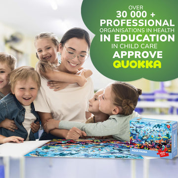 Quokka 100 Piece Puzzles For Kids Ages 4-6 – Floor Kids Puzzles Ages 6-8 Year Old – Toy For Learning Ocean Animals For 8-10 Yo – Jigsaw Toddler Game For Boy And Girl Ages 3-5