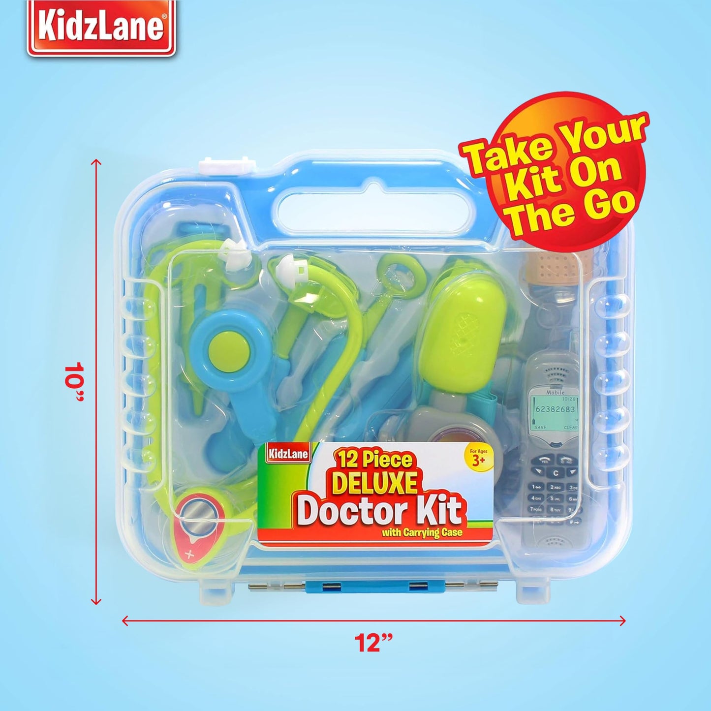 Kidzlane Doctor Kit for Kids | Kids Doctor Playset with Electronic Stethoscope | Toy Medical Kit for Kids | Pretend Play Doctor