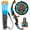 JOYIN LED Bow and Arrow for Kids Light Up Archery Toy Play Set with Suction Cups Arrows Targets & Arrow Case Indoor and Outdoor Hunting Play Gift Toys for Boys Girls 6-12