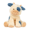 GUND Cozys Collection Cow Plush Toy, Cream/Blue, 10”, Stuffed Animal for Ages 1+, Perfect Spring Decor