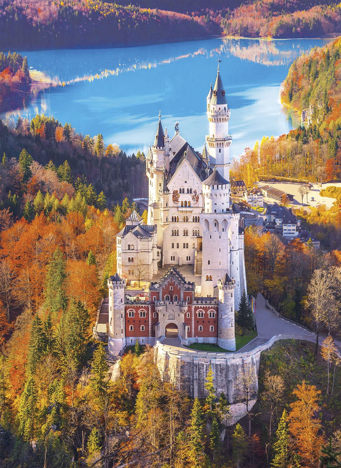 Clementoni Neuschwanstein Castle Hq Jigsaw Puzzle Collection39382 1,000-Piece