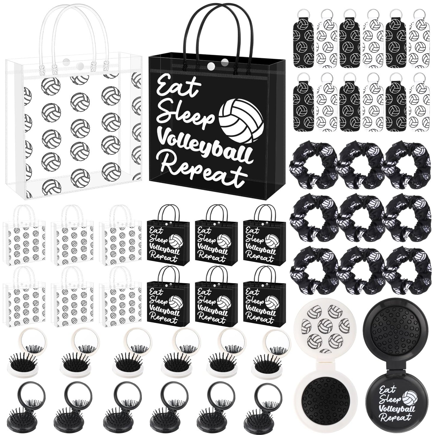 Liliaafar 48 Pcs Volleyball Party Favors Set Volleyball Team Gifts for Players, Birthday Party Supplies, Sports Accessories with