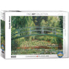 EuroGraphics 1000 Piece Puzzle - The Japanese Footbridge by Claude Monet, Cardboard, Green, Model 6000-0827