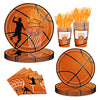 Basketball Party Tableware Set Serve 24 Guests Basketball Birthday Party Supplies Basketball Party Decorations Basketball Plates