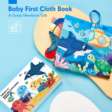 Baby Books 0-6 Months,Infant Tummy Time Toys High Contrast Sensory Baby Toys 6 To 12 Months Touch Feel Book Gift Christmas Stocking Stuffers For Boys Girls 0-3 Months Book Early Learning Stroller Toy