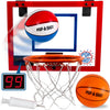 Pop-A-Shot Super Slam Over The Door Mini Basketball Hoop for mature-themeds | 2 Included Basketballs and Pump | Built for Dunks | Breakaway Rim | Shatter Resistant Backboard | 17x12.5 Inches