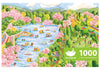 Momibook Puzzles For Adults 1000 Piece Jigsaw Puzzles Of Between Flower Streams, Painting Image Difficult Challenging Hard Impos