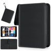 Xshnuo Trading Card Binder, 9 Pockets 900 Cards Holder Collector Album With 50 Removable Sleeves Compatible With Pokemon Cards F
