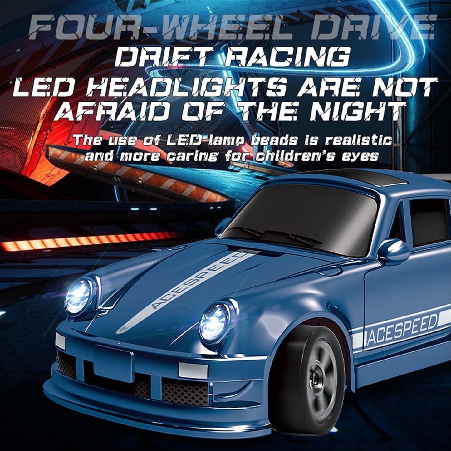 1/64 Scale Drift Rc Car,Mini Rc Sportscar 2.4Ghz With Gyro Mini Racing Drift Racing Remote Contrl Car Model Toys Hobby Gift For