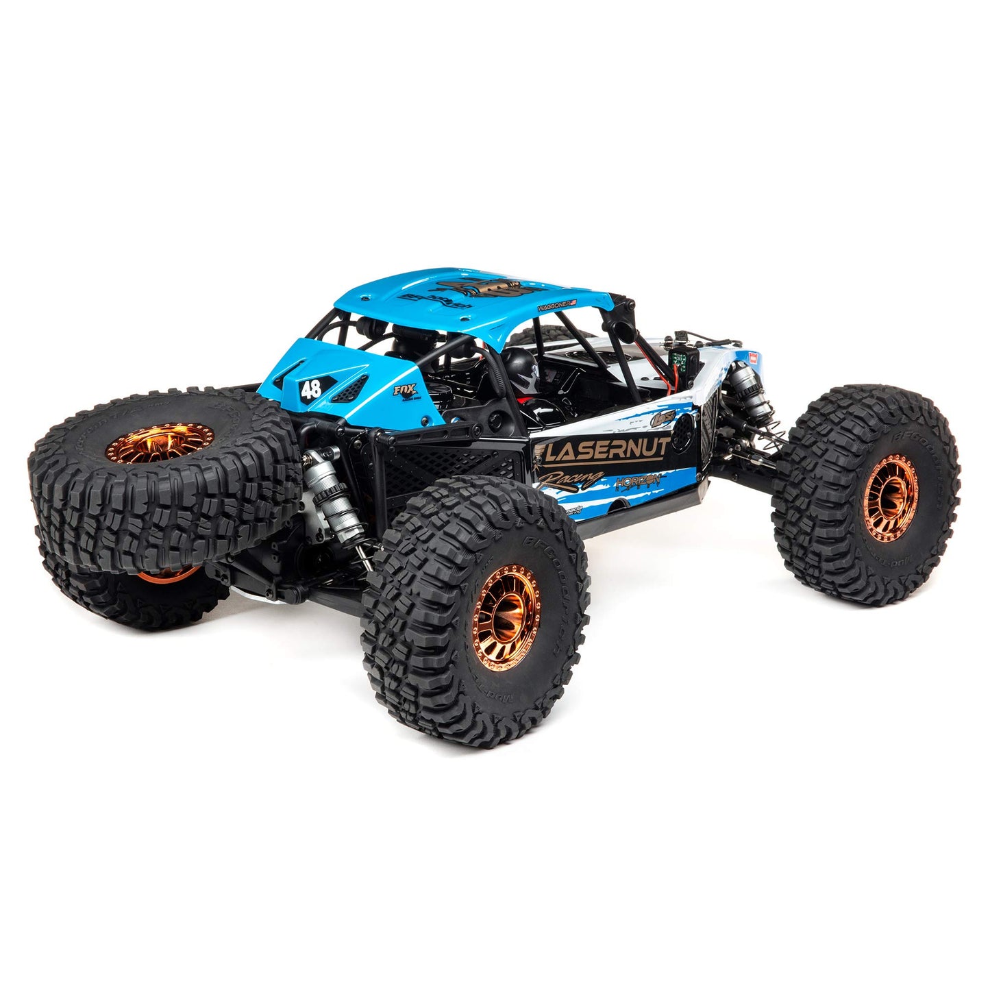 Losi 1/10 Lasernut U4 4 Wheel Drive Brushless RTR Battery and Charger not Included with Smart ESC Blue LOS03028T1