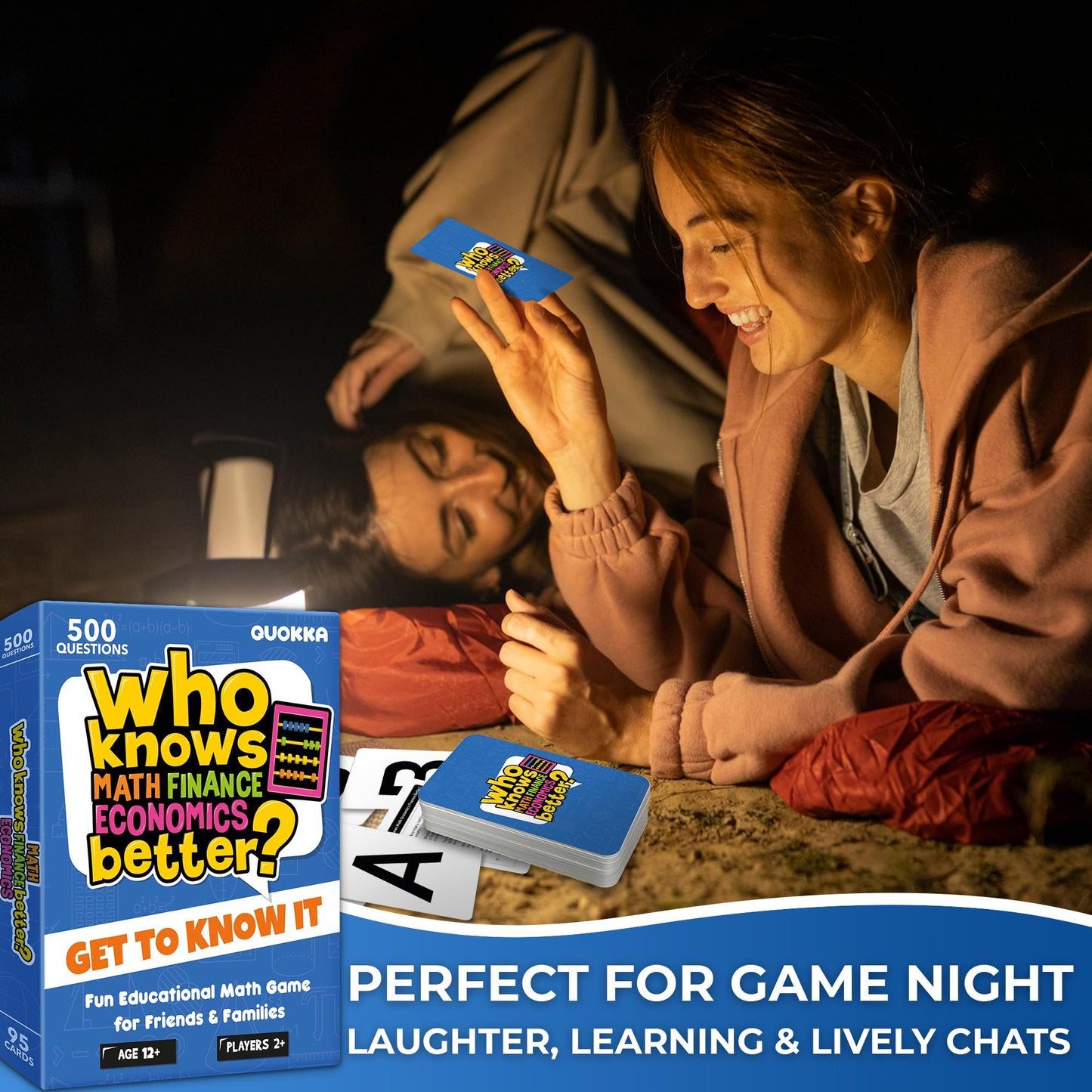 QUOKKA Board Games for Kids 8-12 and Family - STEM Card Game for Kids Age 12+ - Who Knows Math Finance Economics Better? - Educa