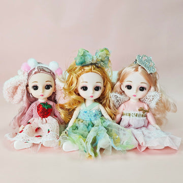Sufeasdf 6 Pcs 6 Inch Princess Girl Mini Dolls, Small Princess Dolls, Little Girl Miniature Dolls For 3+ Year Old Girls