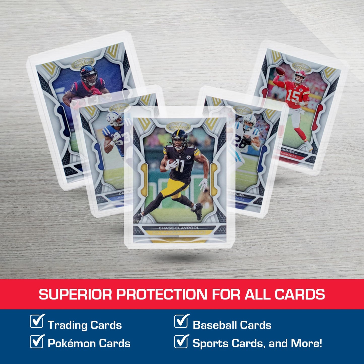 Bcw 3X4 Standard Topload Card Holders - 100 Pack | Toploader Hard Plastic Card Sleeves For Baseball, Football, Basketball, Pokem