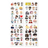68 PCs Kpop Singers Stickers for Laptop Phone Case Journal Scrapbooking DIY Sticker