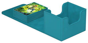 Ultimate Guard Sidewinder 100+, Deck Box For 100 Double-Sleeved Tcg Cards, Petrol, Magnetic Closure & Microfiber Inner Lining For Secure Storage