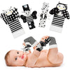 Yeeeasy Baby Rattle Cotton Socks And Wrist Rattle Strap Set, Infant Toys 3 6 9 12 Months, Baby Gifts For Boys And Girls, Develop
