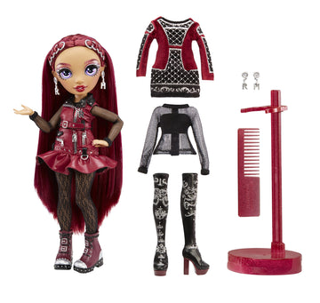 Rainbow High Mila Berrymore- Burgundy Red Fashion Doll. 2 Designer Outfits To Mix & Match With Accessories, Great Gift For Kids 6-12 Years Old And Collectors-Multicolor