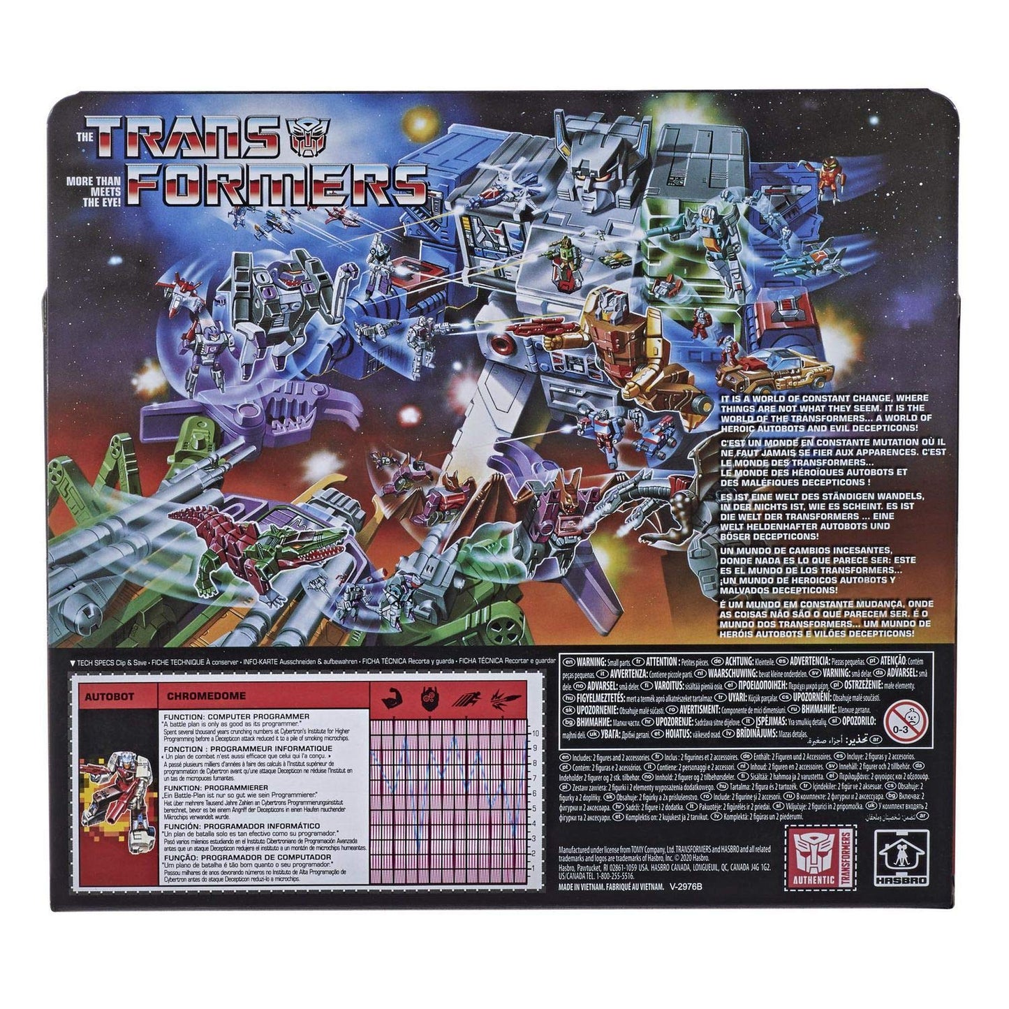 Transformers 2021 Modern Figure In Retro Packaging Autobot Headmaster Chromedome With Stylor