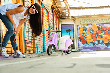 Razor Pocket Mod Betty Electric Scooter - Miniature Euro-Style, 12 Front Wheel, Stylish and Fun for Kids